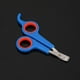 thumbnail image 2 of Tijeras para uñas de mascotas de acero inoxidable, cortadora de garras para perros y gatos (azul), 2 of 7