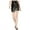 black, variant on J.O.A. Womens Wrap-Front Mini Skirt, Black, Small