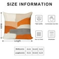 thumbnail image 2 of Orange And Grey Abstract Art Artwork Pillow Covers,Orange And Grey Abstract Art Artwork Throw Pillow Covers 18"×18" ,Living Room Sofa Couch Pillow Covers,Decorative Pillow Covers, 2 of 7