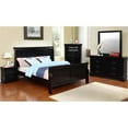 thumbnail image 2 of Bella Esprit 4-piece Traditional Solid Wood King Sleigh Bedroom Set in Black, 2 of 2