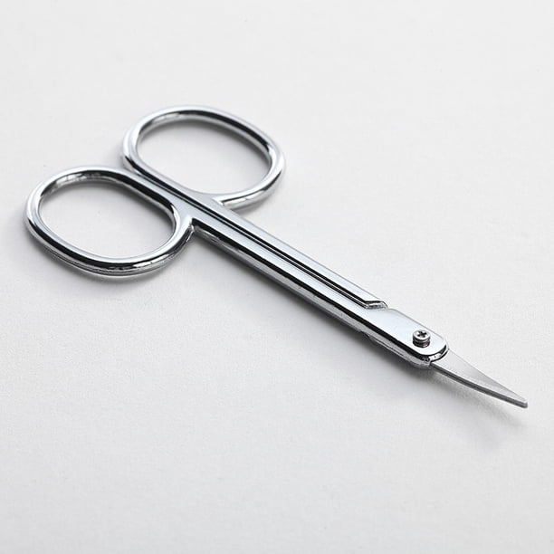Tijeras para recortar cejas de belleza, tijeras para cejas de acero inoxidable, resistentes al desgaste