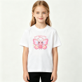 thumbnail image 2 of Cute Pink Butterfly Girls Graphic Tee Smile Today Positive Gift 100% Cotton Kids Short Sleeve T-Shirt 4-13Y, 2 of 5