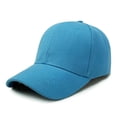 thumbnail image 2 of Plain Baseball Cap Adjustable Running and Outdoor Unisex Hat Sky Blue One Size, 2 of 7