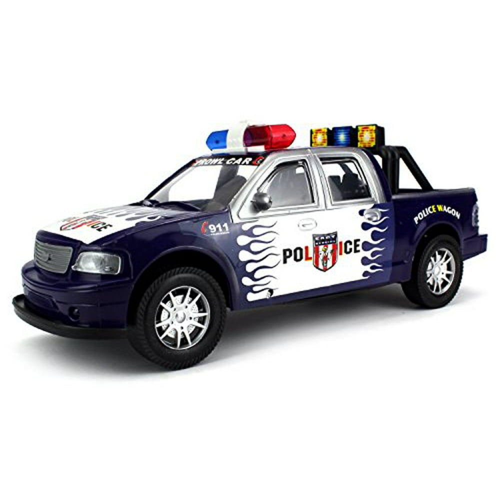 Police Patrol Truck Battery Operated Friction Toy Truck Ready To Run ...