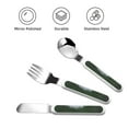 thumbnail image 3 of Cauagu Dandelion Print 3-Pieces Toddler Cutlery Set , Kids Silverware Set with Spoons Forks & Knife Stainless Steel Utensils for Kids Dishwasher Safe, 3 of 8