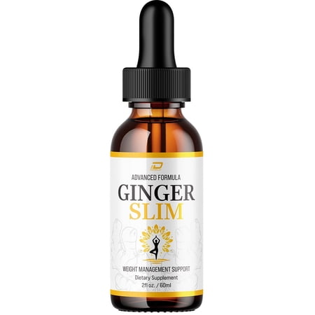 Ginger Slim Drops – GingerSlim Extra Strength All Natural Weight Support, 1 Pack, 1 Month Supply