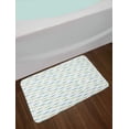 thumbnail image 2 of Alligator Bath Mat, Watercolor Style Green and Blue Toned Friendly Crocodile Characters, Plush Bathroom Decor Mat with Non Slip Backing, 29.5" X 17.5", Pale Green and Pale Blue, by Ambesonne, 2 of 2