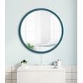 thumbnail image 7 of Kate and Laurel Travis Mid-Century Round Wall Mirror, 21.6 inch Diameter, Teal, Modern Accent Mirror, 7 of 7