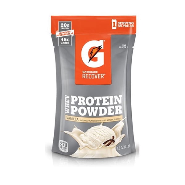 Gatorade Recover Whey Protein Powder Vanilla Single Serve 2.5 oz
