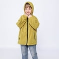 thumbnail image 5 of SUXIAN Kids Jacket Lightweight Windproof for Girls Boys Outdoor Loose Fit Hiking Travel Coat Breathable Casual Yellow 5-6 Years, 5 of 5