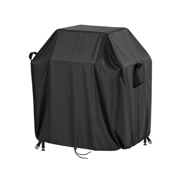 Grill Cover, 30 inch BBQ Grill Cover for Outdoor Grill, 500D Waterproof, Anti-UV, Rip-Proof, Fade Resistant Material, Barbecue Cover with Hook-and-Loop Straps & Adjustable Hem Drawstring