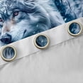 thumbnail image 4 of Castle Fairy Kids Teens Adults Wildlife Wolf Blackout Curtains Set of 2 (52x84 Each),Winter Woodland Window Curtains,Jungle Animal Curtains and Drapes,Microfiber Bedroom Decor, 4 of 6