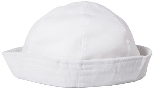 12 white sailor hats one dz hats fits kids and average adults by Unknown 