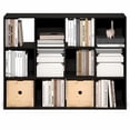 thumbnail image 4 of Furinno PELLI 12-Cube Storage Bookshelf for Living Room Bedroom Espresso, 4 of 5