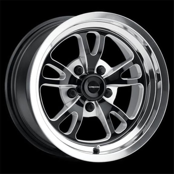 Vision 5 x 4.5 mm 149 Wheel Rim - Gloss Black Milled Spoke