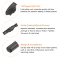thumbnail image 4 of Uxcell 10 Pieces Twist Jobber Drill Bits 3.2mm Nitride Coated High Speed Steel (HSS) 4241, 4 of 5