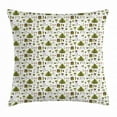thumbnail image 1 of Boy Scout Throw Pillow Cushion Cover, Backpack Axe Tent Lantern Camp Concept Adventure Barbecue Graphic, Decorative Square Accent Pillow Case, 24 X 24 Inches, Olive Green Brown Coral, by Ambesonne, 1 of 2