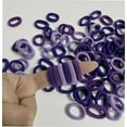 thumbnail image 2 of 100Pcs Seamless Cotton Hair Ties for Toddler Girls Elastics Hair Ties No Damage Diameter 1 inch Ponytail Holders Baby Thin Hair Purple, 2 of 4