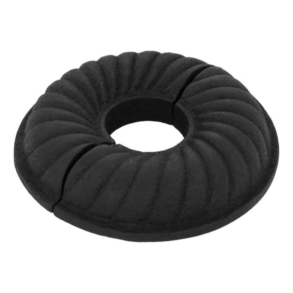 Renovator's Supply Aluminum Escutcheon Plate 3.13" Black Radiator Flange
