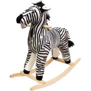 Happy Trails Plush Rocking Animal, Zebra