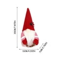 thumbnail image 2 of Fiudx Adorno Navideño de Gnomo, Colgante de Rodolfo de Ratán, Adorno de Duende Artesanal, Decoración Festiva para El Hogar, Adorno para Árbol de Navidad, Aplicación Multiescena, Tamaño 20 X 11 X 7 Cm, 2 of 2