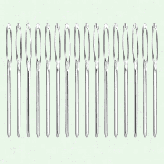 Curved Tapestry Yarn Needles, Set of 8 with Storage Box, Random Color