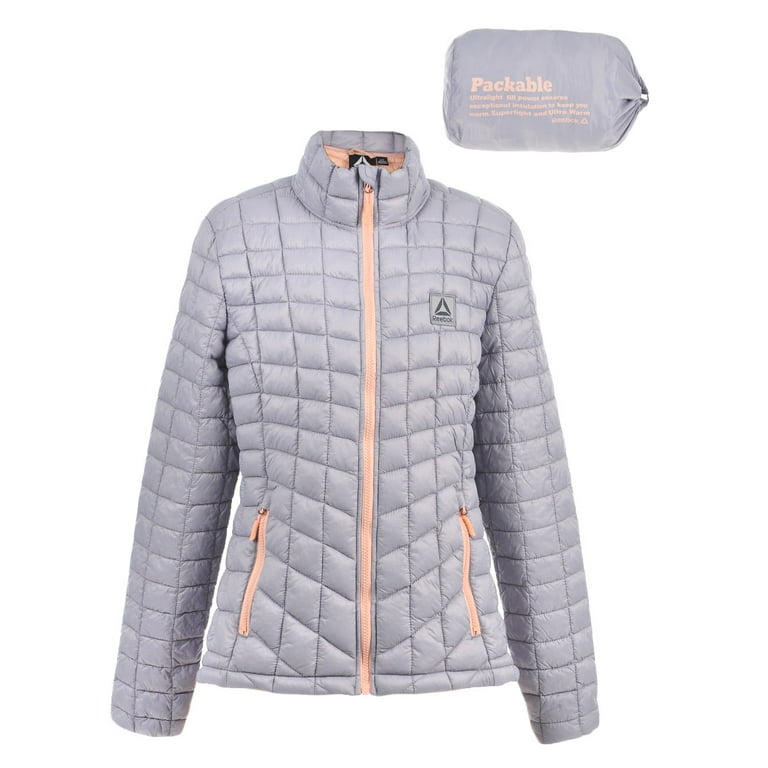 Reebok Women s Insulated Jacket silver l Big Girls Walmart