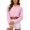 Pink, variant on Womens Athletic Tops Four Wold Sun Protective Hoodie Jacket For Outdoor Activities Lightweight T Shirt Top With Flex Black S
