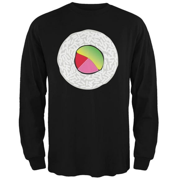 Halloween Sushi Costume 2 Black Adult Long Sleeve T-Shirt - 2X-Large