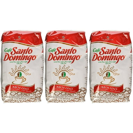 Cafe Santo Domingo Ground Coffee, 3 pack (3 x 16 Ounce (Best 3 In 1 Coffee)