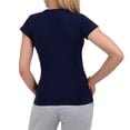 thumbnail image 3 of Playera Deportiva para Mujer Everlast Cuello V Manga Corta Talla Mediana Azul, 3 of 4