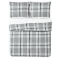 thumbnail image 5 of Cannon Cozy Teddy Grey Polyester 2-Piece Twin XL Comforter Set, plaid themed, for Men and Women, OEKO-TEX Certified Confidence, 5 of 6