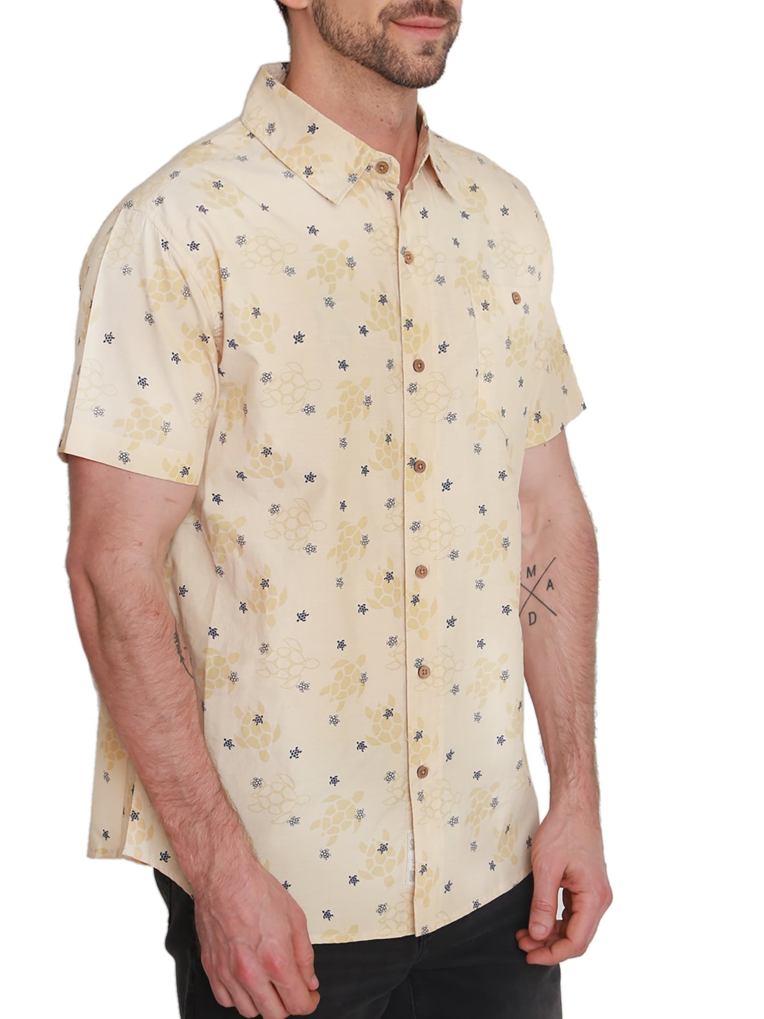 Pacific Marlin Men's Short Sleeve Hawaiian Woven Shirt