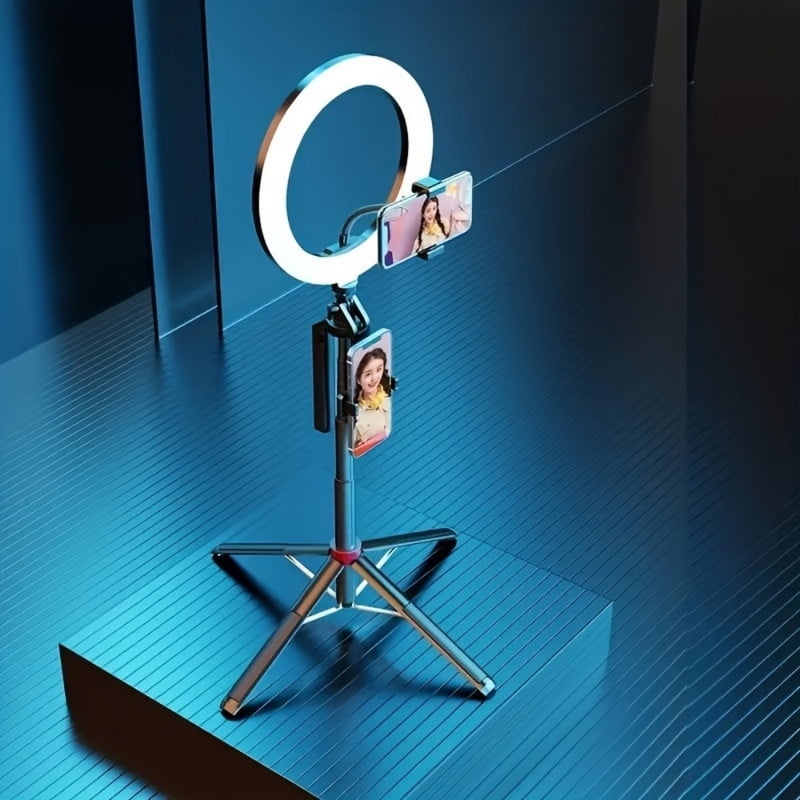Portable Tripod with Selfie Stick, Height & Angle Adjustment, Good Compatibility, Sturdy & Durable