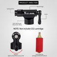 thumbnail image 2 of WEST BIKING Mini Bicycle Pump Aluminum MTB Bike CO2 Inflator for Basketball, 2 of 9