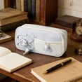 thumbnail image 6 of Pencil Case Multi-layer Large Capacity Zipper Pen Bag Storage Pouch Organizer Holder Box for Office Supplies & Travel, Blue, 6 of 6