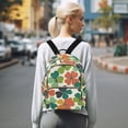 thumbnail image 7 of FORMRS Mini Backpack Purse for Women Travel Daypack Casual Shoulder Bag, White Clover Pattern, 7 of 7