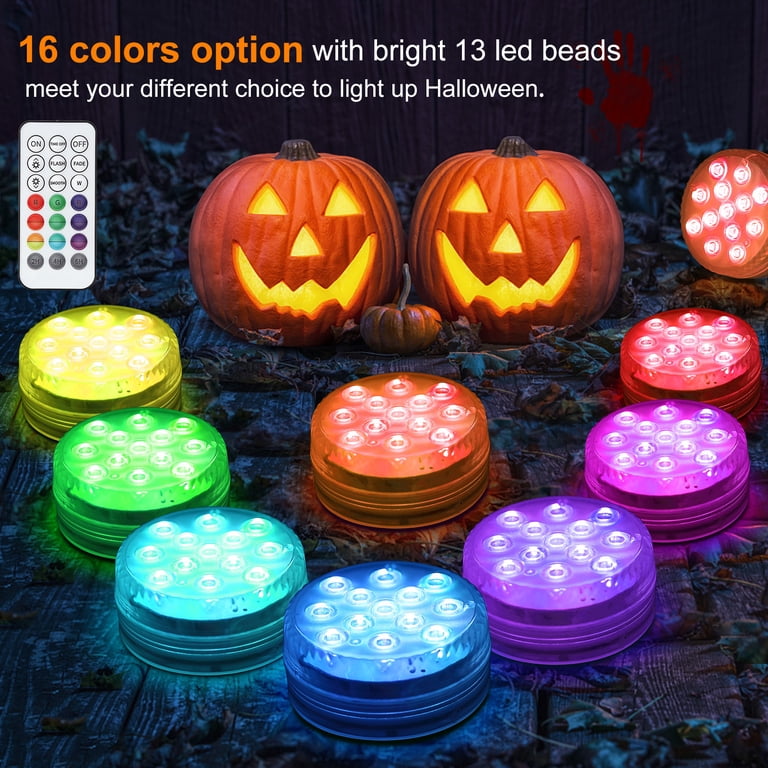 Guirlande LED Submersible 13 Couleurs - Télécommande, 4 Modes, étanche, à Piles, Pour Décoration Piscine, Anniversaire, Camping (lot De Plusieurs)