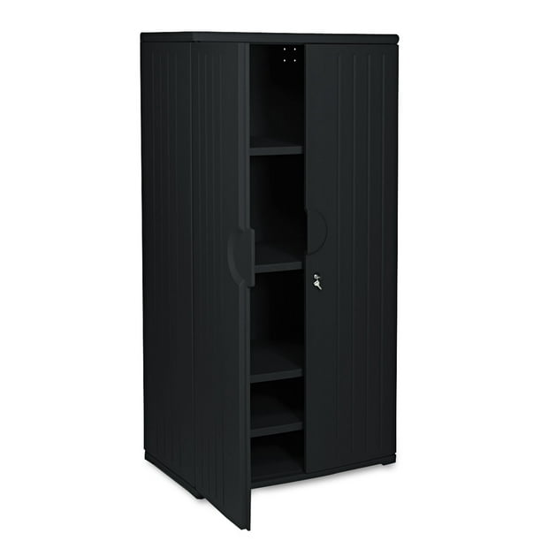 Iceberg Enterprises Officeworks Resin Storage Cabinet, 36w X 22d X 72h ...