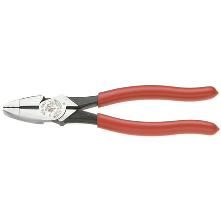 Klein Tools NE-Type Side Cutter Pliers, 9 1/4 in Length, 23/32 in Cut, Plastic-Dipped