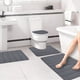 thumbnail image 3 of Juego de 4 alfombrillas de baño de espuma (40 x 50 cm, 40 x 60 cm, 38 x 42 cm y 38 x 49 cm), ultrasuaves y muy absorbentes, antideslizantes, lavables a máquina para un secado rápido, para, 3 of 8