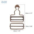 thumbnail image 2 of Unique Bargains Overall Buckles 4 Sets Retro Suspender Replacement Buckles 40mm, Copper Tone, 2 of 6