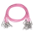 thumbnail image 1 of 10uds Encerado Collar Cordón A Granel, 16 Pulgadas y 1,5mm Diámetro Collar Cadena Cuerda con Cierre para Colgantes, Pulseras, Joyería Fabricación, Rosa, 1 of 6