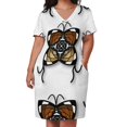 thumbnail image 2 of Vestido de cóctel con bolsillo suelto para mujer ropa de noche de verano mandala mariposa, 2 of 6