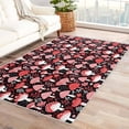 thumbnail image 1 of Mushroom Rugs for Living Room Bedroom - Floral Rug 6x8 - Cute Carpet for Home Decor - Washable Non Slip Patterned Indoor Large Area Rug - Soft & Low Pile (ZK&883), 1 of 7