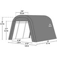 thumbnail image 4 of 8x12x8' Ft. Round Style Shelter- Green, 4 of 4
