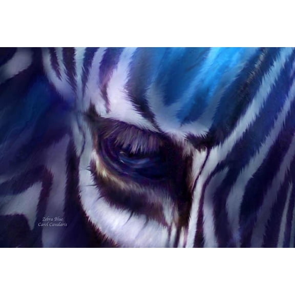Cavalaris "Zebra Blue" Wall Decal