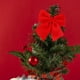 thumbnail image 4 of Decoración de lazo para la cima del árbol de Navidad 3-Pack | Lazos de terciopelo para las fiestas Blanco Rojo Verde Amarillo Rosa | 11x10,5cm | Decoraciones de Navidad para interiores y exteriores, 4 of 7