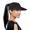 thumbnail image 2 of Guardurnaity Gorra deportiva plegable para mujer con protección solar, elegante y ajustable, de secado rápido. Sombreros negro, 2 of 6