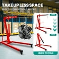 thumbnail image 3 of Hydraulic Engine Hoist, 2 Ton/4400 LBS Load Capacity, Heavy Duty Cherry Picker Shop Crane with 8-Ton Hydraulic Pump & Steel Frame, Engine Crane for Industrial Maintenance, Auto Shops, Weight Lifting, 3 of 9
